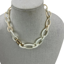 Load image into Gallery viewer, BR Enamel & Gold Paper Clip Chain Necklace & Bracelet Set