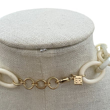 Load image into Gallery viewer, BR Enamel & Gold Paper Clip Chain Necklace & Bracelet Set