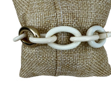 Load image into Gallery viewer, BR Enamel & Gold Paper Clip Chain Necklace & Bracelet Set