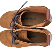 Load image into Gallery viewer, Comfortfusse Handmade Brown Nubuck Lace Up Ankle Boots 39EUR" 8"US