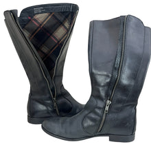 Load image into Gallery viewer, Born Tall Black Leather Studded Boots Size 6.5