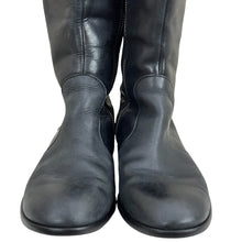 Load image into Gallery viewer, Born Tall Black Leather Studded Boots Size 6.5