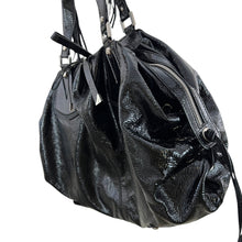 Load image into Gallery viewer, Francesco Biasia Y2K Black Patent Leather Shoulder Bag