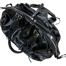 Load image into Gallery viewer, Francesco Biasia Y2K Black Patent Leather Shoulder Bag