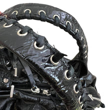 Load image into Gallery viewer, Francesco Biasia Y2K Black Patent Leather Shoulder Bag