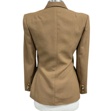 Load image into Gallery viewer, Vintage Tan Tailored Two Button Blazer Small Union Made USA