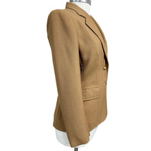 Load image into Gallery viewer, Vintage Tan Tailored Two Button Blazer Small Union Made USA