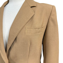 Load image into Gallery viewer, Vintage Tan Tailored Two Button Blazer Small Union Made USA
