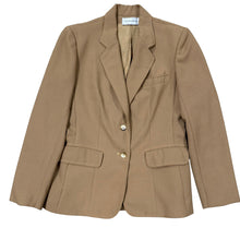 Load image into Gallery viewer, Vintage Tan Tailored Two Button Blazer Small Union Made USA