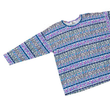 Load image into Gallery viewer, 80s Aztec Pattern Long Sleeve Shirt 100% Cotton L USA
