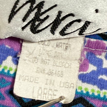 Load image into Gallery viewer, 80s Aztec Pattern Long Sleeve Shirt 100% Cotton L USA