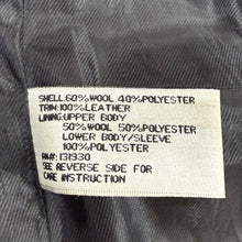 Load image into Gallery viewer, Emanuel Ungaro Mens Wool Blend Leather Trim Coat XXL