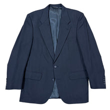 Load image into Gallery viewer, 80s Burberrys for Neiman Marcus 42R 100% Pure Wool Pinstripe Navy Blazer USA
