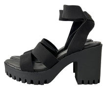 Load image into Gallery viewer, Madden Girl Black Block Heel Women Sandals Size 11