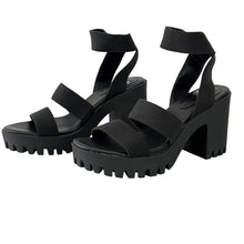 Load image into Gallery viewer, Madden Girl Black Block Heel Women Sandals Size 11