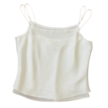 Load image into Gallery viewer, 90s Joseph Ribkoff White Spaghetti Strap Tank Top Size Small