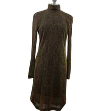 Load image into Gallery viewer, Vintage Linda Allard Ellen Tracy Long Sleeve Knit Turtleneck Glitter Dress