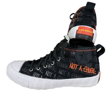 Load image into Gallery viewer, Converse Not A Chuck High Top Sneakers Black/Orange Script Youth Size 5Y Women’s 6.5–7