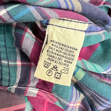 Load image into Gallery viewer, Eddie Bauer 100% Cotton Plaid Short Sleeve Button-Down Shirt Size M