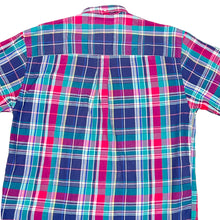 Load image into Gallery viewer, Eddie Bauer 100% Cotton Plaid Short Sleeve Button-Down Shirt Size M