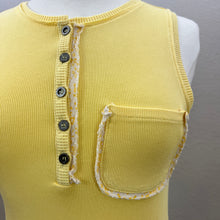 Load image into Gallery viewer, POL Yellow Ribbed Tank Top Size Small