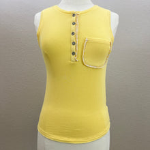 Load image into Gallery viewer, POL Yellow Ribbed Tank Top Size Small