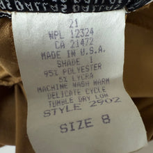 Load image into Gallery viewer, 80s Tan Brown A line Maxi Skirt Size 8 Made in USA Size  Small