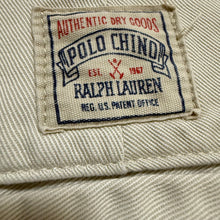 Load image into Gallery viewer, VTG Polo Ralph Lauren Khaki Chino Pleat Front Shorts Size 40 100% Cotton