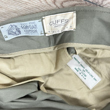 Load image into Gallery viewer, VTG Preppy Pleat Front Cuffed Shorts Size 40 100% Egyptian Cotton Made in USA