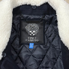 Load image into Gallery viewer, Vince Camuto Navy Blue Wool Field Jacket Size XXL