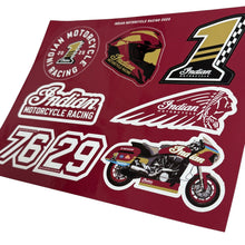Load image into Gallery viewer, Indian Motorcycle Racing Limited Edition Sticker Sheet 8 x 10