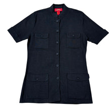 Load image into Gallery viewer, 100% cotton Black Knit Tunic Top Size Large