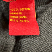 Load image into Gallery viewer, VTG 90s Shanghai Tang 100 cotton Black Knit Tunic Top Size Large