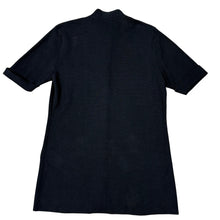 Load image into Gallery viewer, VTG 90s Shanghai Tang 100 cotton Black Knit Tunic Top Size Large