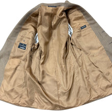 Load image into Gallery viewer, Vintage 90s Zegna Brown Silk Wool Sport Coat Houndstooth Blazer 44