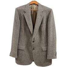 Load image into Gallery viewer, Vintage 70s Brown Pure Wool Tweed Sport Coat Blazer USA 44R