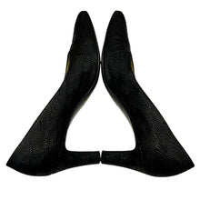 Load image into Gallery viewer, Vintage 80s Bruno Magli Black Cone Heels Size 7.5 AA