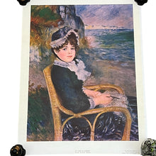 Load image into Gallery viewer, Pierre-Auguste Renoir By the Seashore Art Poster Metropolitan Museum of Art 21x27
