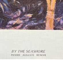Load image into Gallery viewer, Pierre-Auguste Renoir By the Seashore Art Poster Metropolitan Museum of Art 21x27