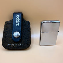Load image into Gallery viewer, Y2K Zippo Harley Davidson Chrome Lighter with Harley Leather Belt Pouch