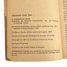 Load image into Gallery viewer, Managing your Time: Practical Guidelines On The Effective Use Of Time