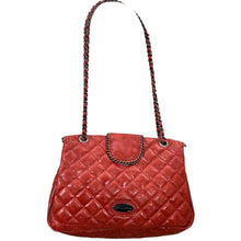 Load image into Gallery viewer, Big Buddha Womens Purse Bag Tote 13 Wide 9.5" High Red Quilted Chain Strap Long