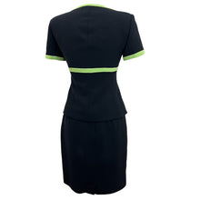 Load image into Gallery viewer, 90s Ricky Freeman for Terry John Short Sleeve Skirt Suit with Bows Size 4