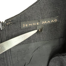 Load image into Gallery viewer, Vintage Black Linen Sheath Dress Size 1