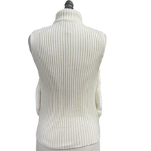 Load image into Gallery viewer, VTG 90s Ivory Faux Fur Vest Size Small