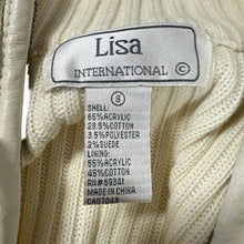 Load image into Gallery viewer, VTG 90s Ivory Faux Fur Vest Size Small