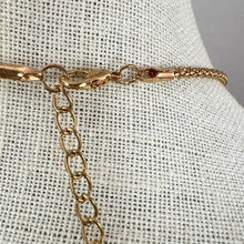 Load image into Gallery viewer, Betsey Johnson Purple Enamel Flower Rhinestone Pendant Necklace 30"