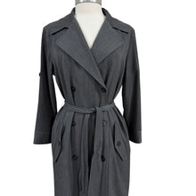 Load image into Gallery viewer, Y2K American Living VTG Gray Trench Coat Size 12