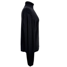 Load image into Gallery viewer, Barry Bricken 90s Minimalist Black Silk Knit Turtleneck Size L
