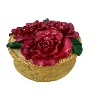 Load image into Gallery viewer, Vintage Round Rose Trinket Box 3.5"